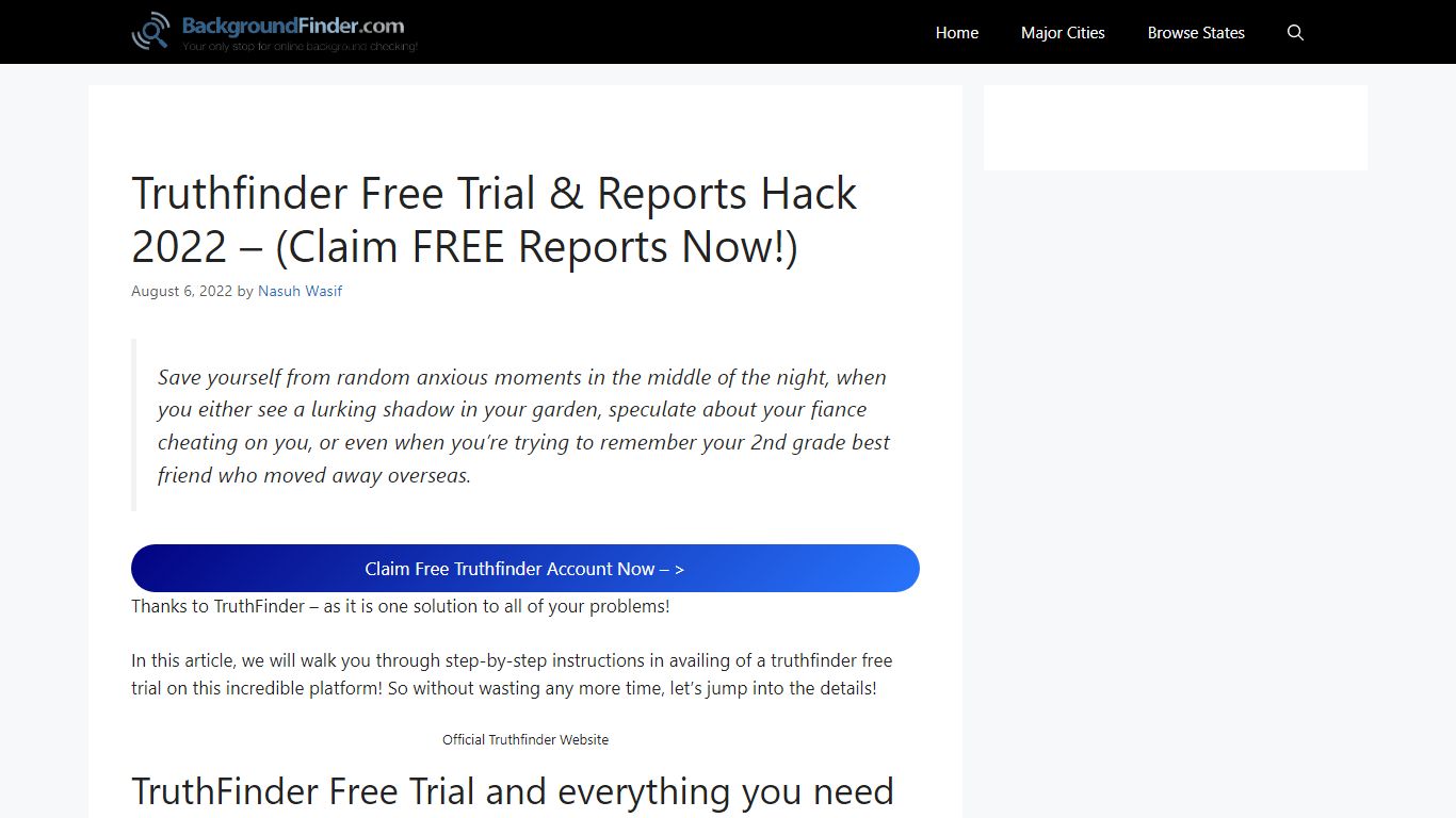 TruthFinder Free Trial Account & Reports Hack 2022 - (Claim FREE ...